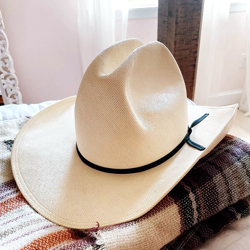 Resistol Quarter Horse long oval cowboy hat - Picture 1 of 13